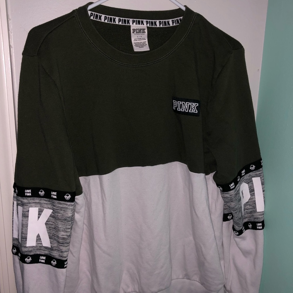 Pink crewneck sweatshirt